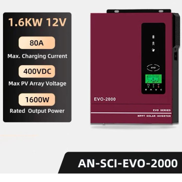 Гибридный инвертор Anern AN-SCI-EVO-2000, 12 В, 2000 Вт  (бесперебойник, UPS, ИБП)